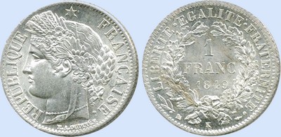 1 Franc CERES IIe Rpublique